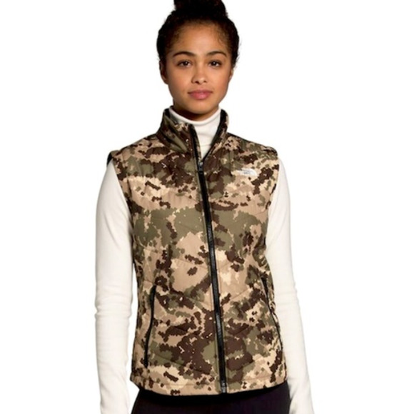 The North Face Tamburello 2 Vest - Women's Burnt Olive Green Digi Topo Print, M